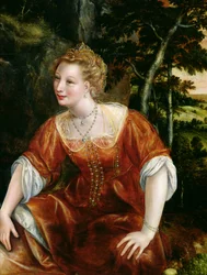 Giovane ragazza in un paesaggio